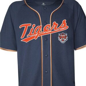 Tigers Navy and Orange Baseball Jersey